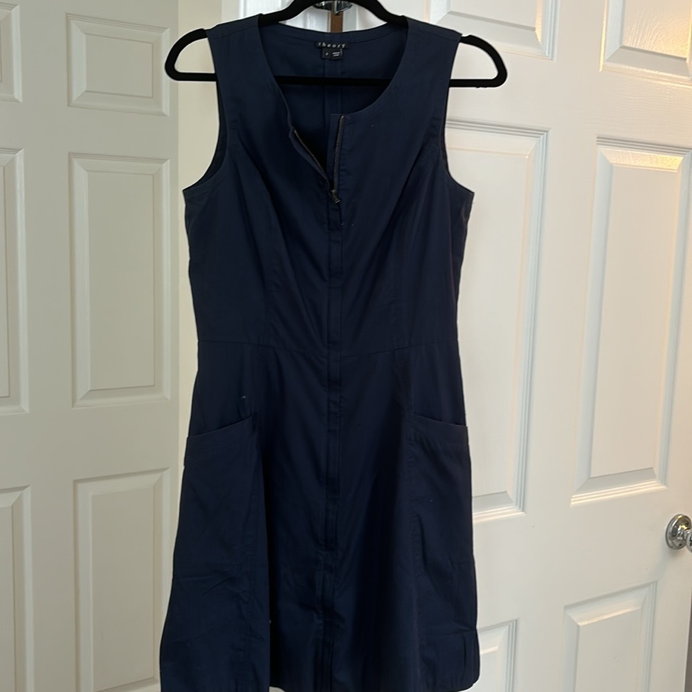 Theory Bonza Lindale Navy Blue size 6 dress
